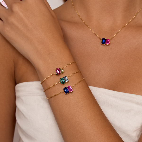 FOREVER DUO BIRTHSTONE BRACELET